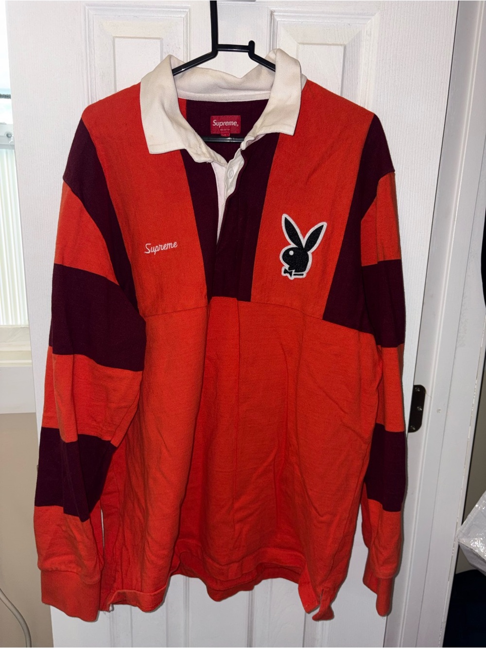 Supreme x Playboy Rugby Orange XL FW17